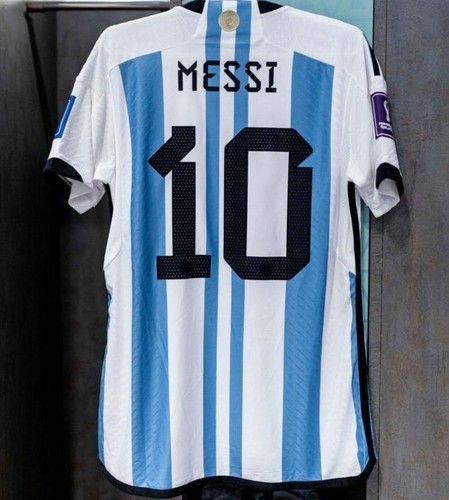 La Albiceleste Messi #10 Top Tier Fan Gear Classic Edition Home Fan...
