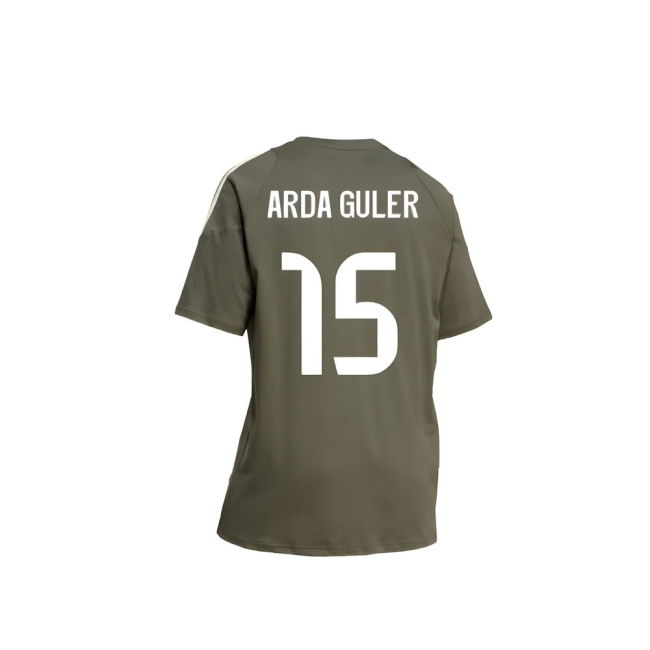 2025-2026 Real Madrid Training Tee (Utility Grey) (Arda Guler 15) -...