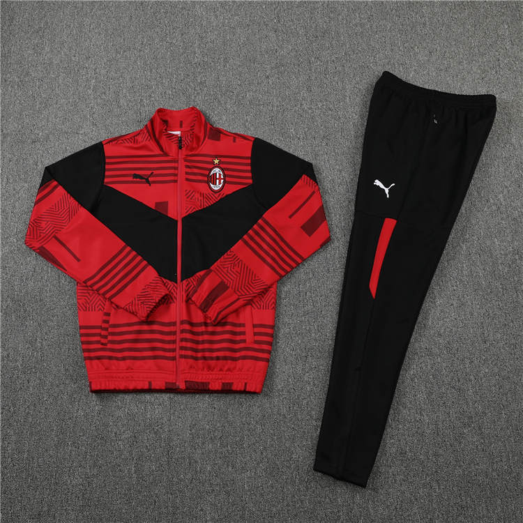 Genuine Genuine Advanced Fabric AC Milan 2223 Red Jacket Suits