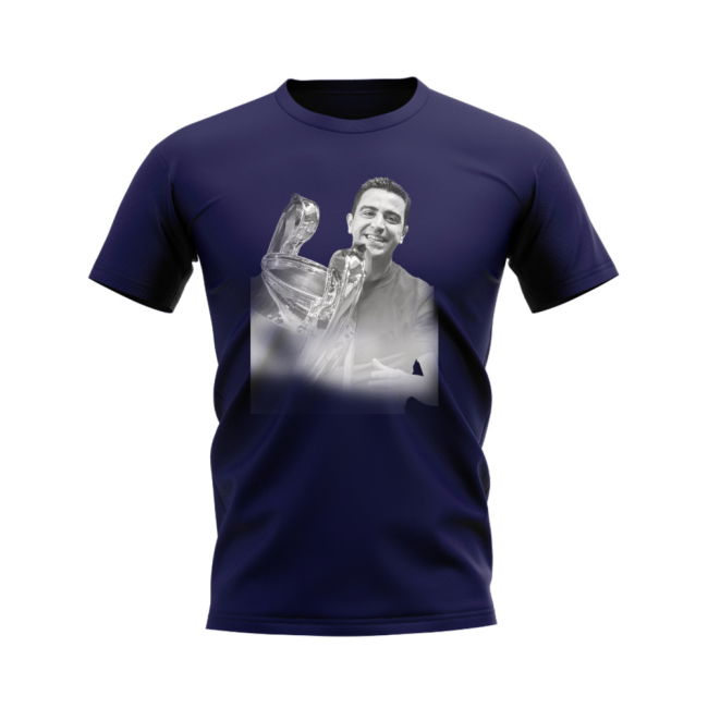 Xavi Barcelona Legend T-Shirt (Navy) Jersey - Pro - Wear- Future