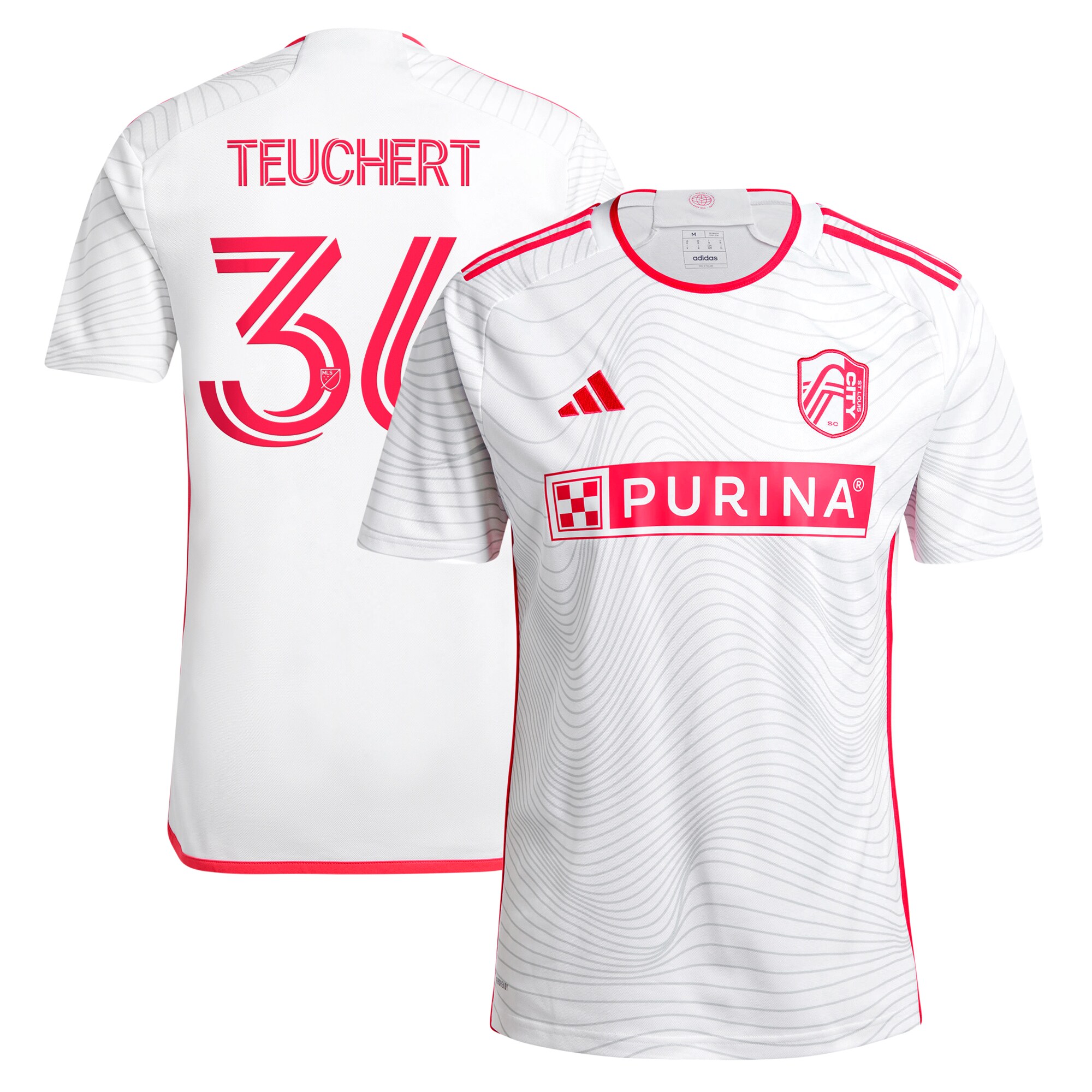 [JED] Cedric Teuchert St. Louis City SC 2024 The Confluence Kit Replica Player Jersey - White