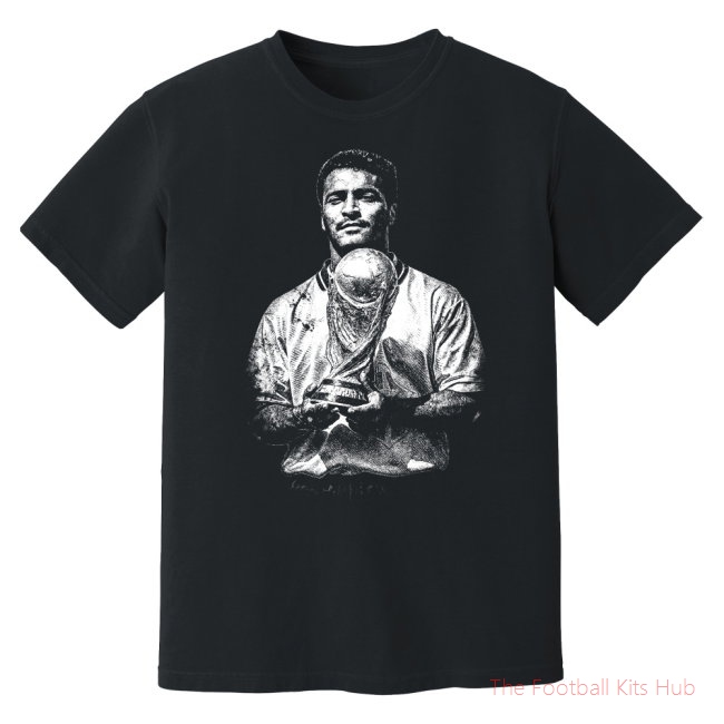 Romario Brazil World Cup Phantom Graphic Tee - Black