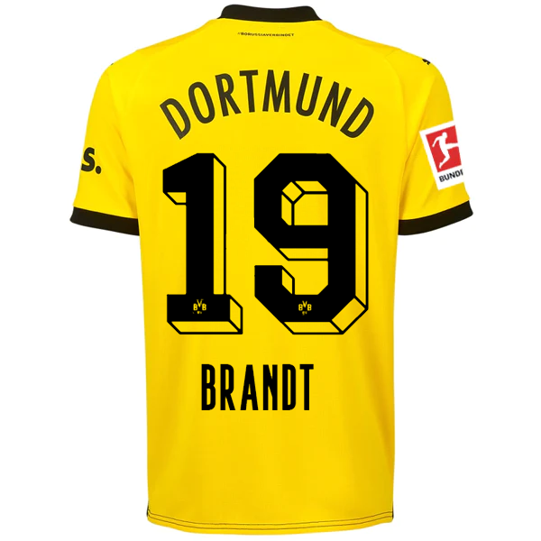 Borussia Dortmund Brandt 2023-2024 Bun Home Jersey – Authentic Shirt