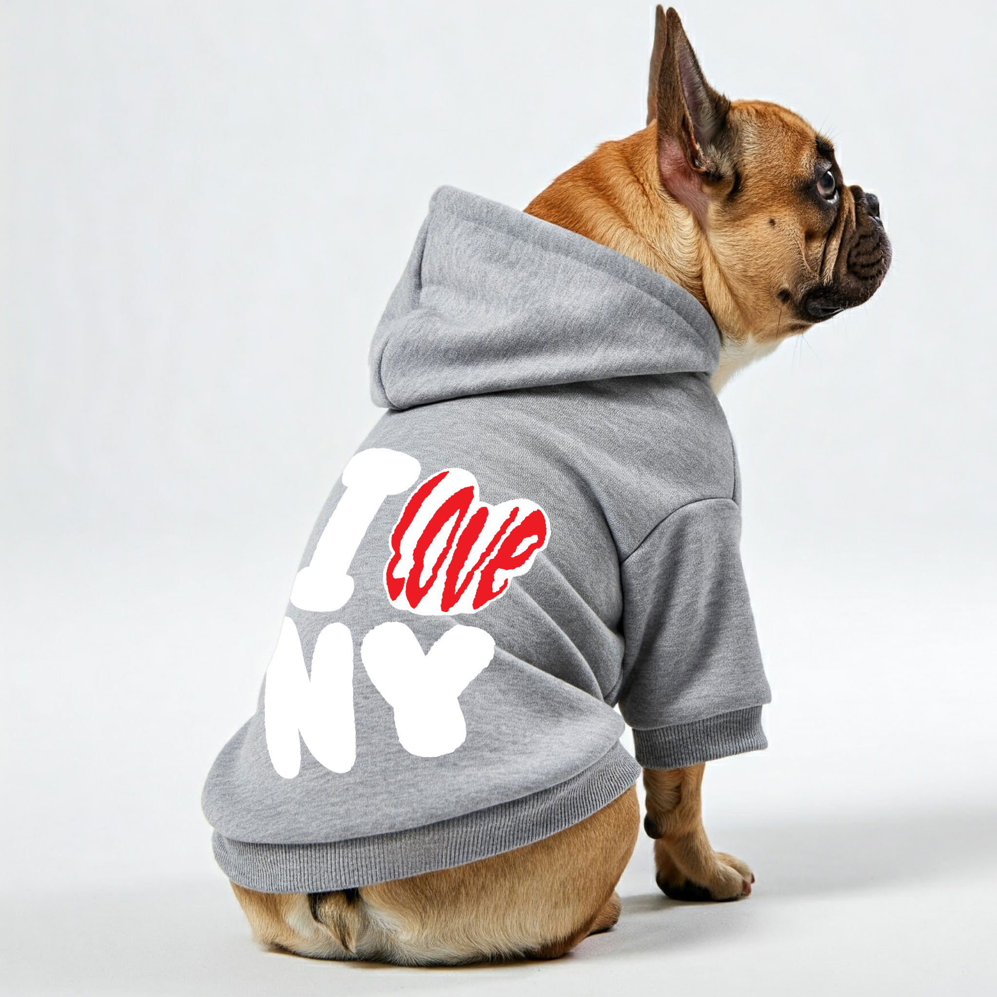 I Love Ny - French Bulldog Themed Personalized French Bulldog Hoodies With Funny Quotes – Stylish, Cozy, And Premium 100% Cotton For Frenchie Fans