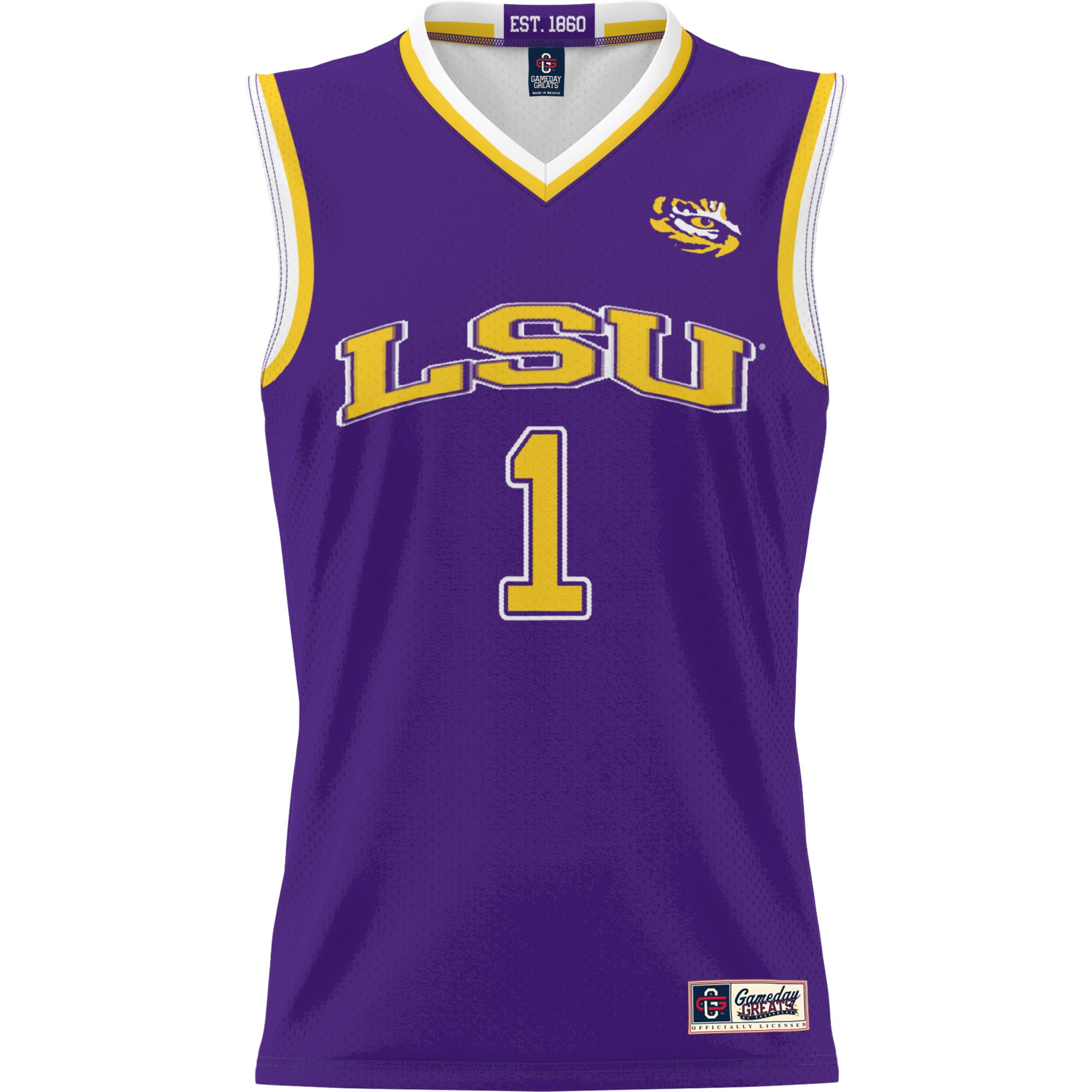 [DDG] LSU Tigers GameDay Greats Youth Lightweight Basketball Jersey - Purple