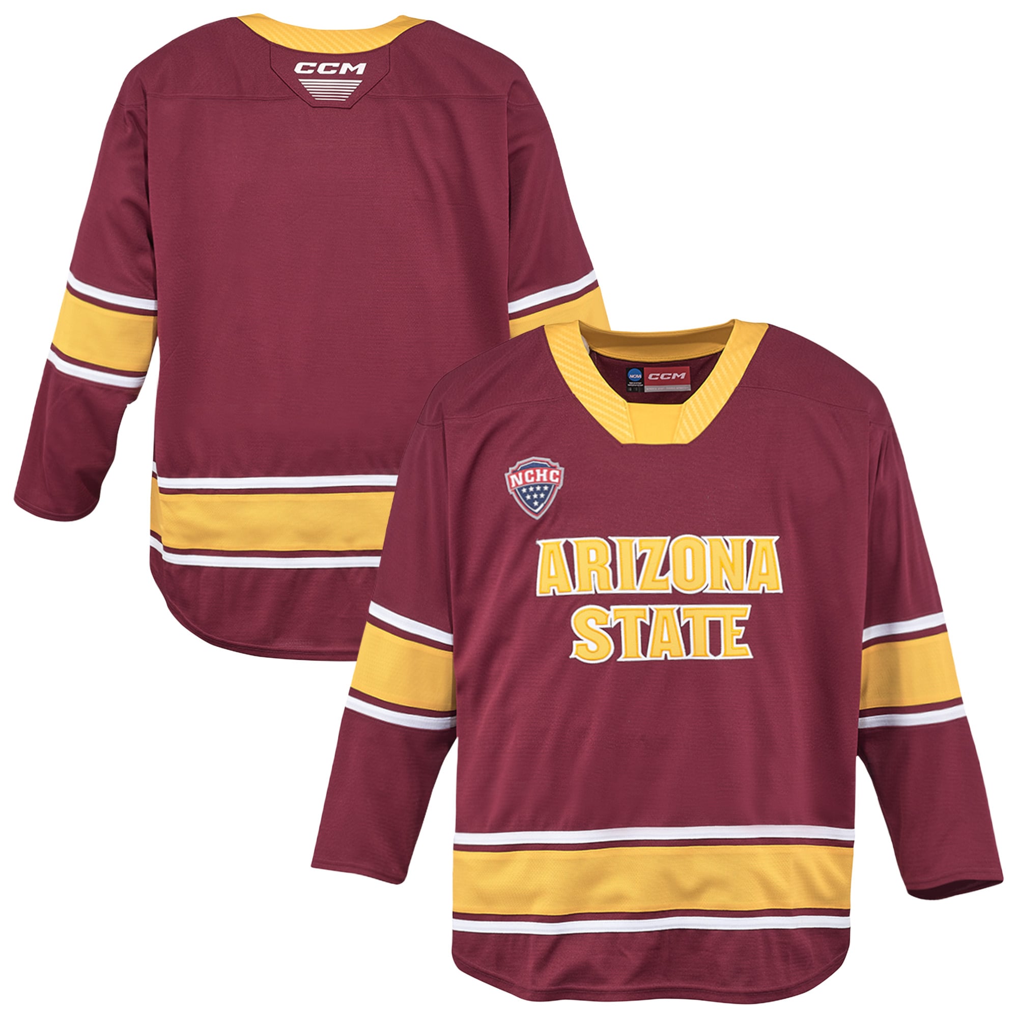 Arizona State Sun Devils CCM Replica Hockey Jersey - C Maroon