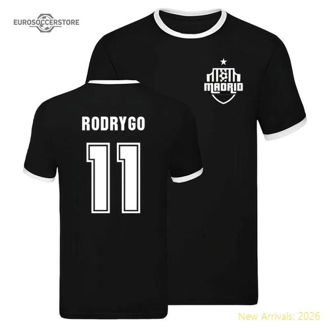 Real Madrid Madrid Ringer T-Shirt (Rodrygo 11) Supporter Version