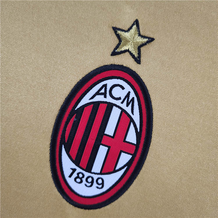 AC Milan 13-14 Retro Gold Football Shirt Soccer Jersey - Official