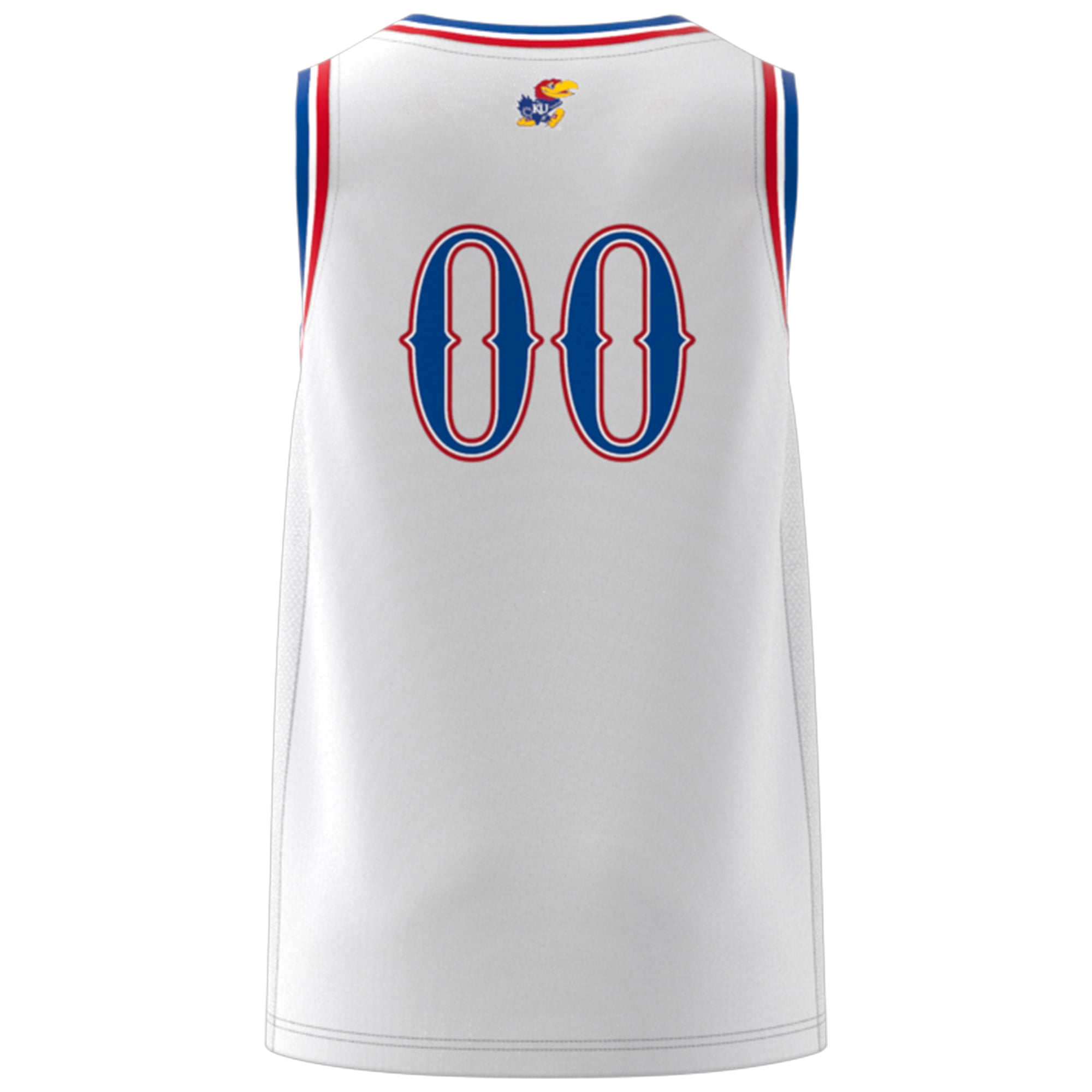 #00 Kansas Jayhawks adidas Swingman Jersey - White
