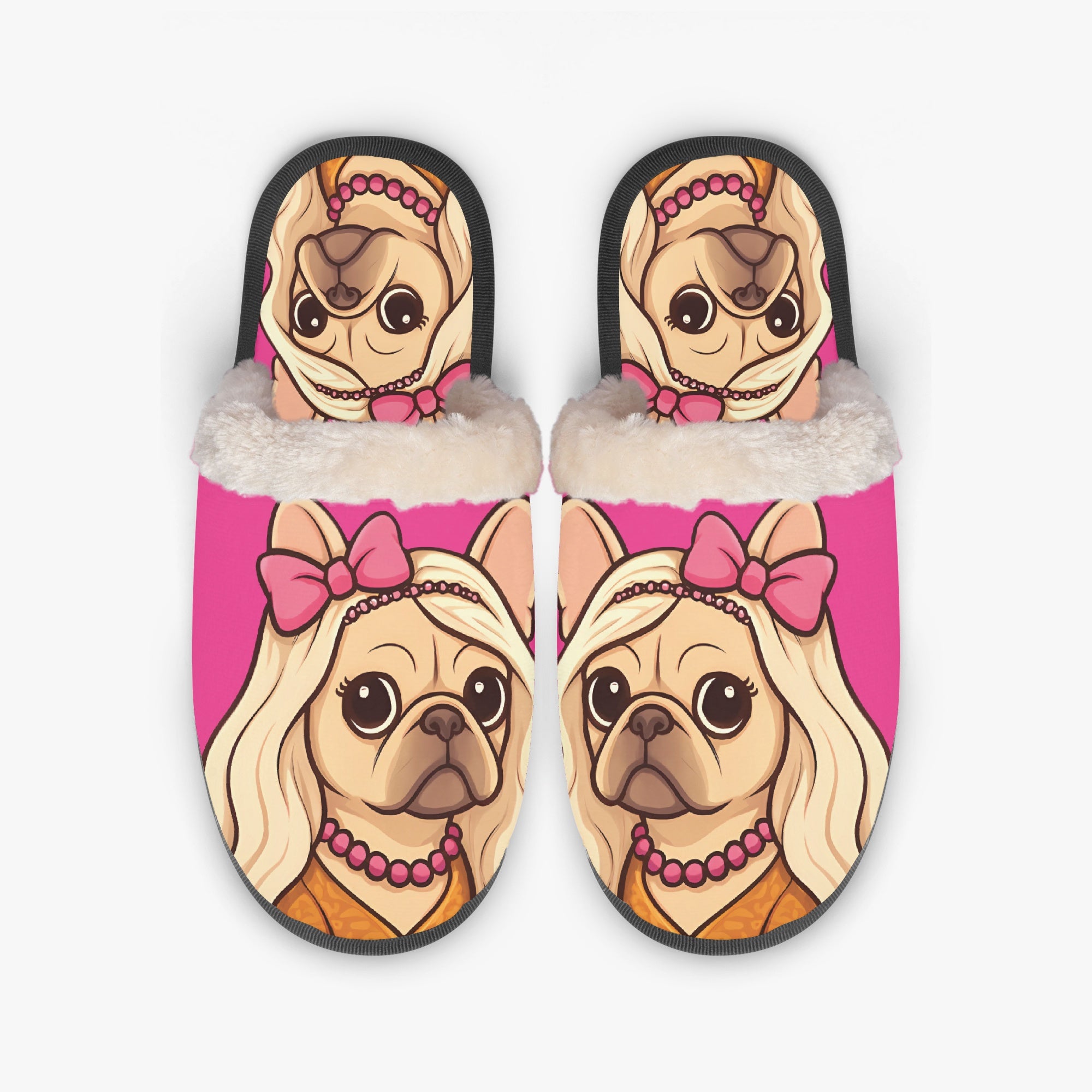 Pickle - Everyday Cozy Winter Slippers For Frenchie Fans