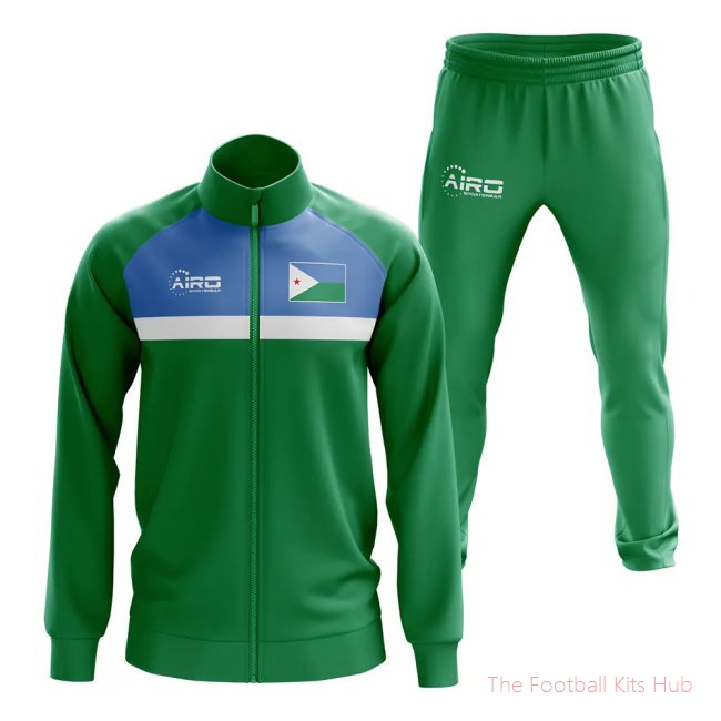 Men Djibouti Concept Football Tracksuit (Green)