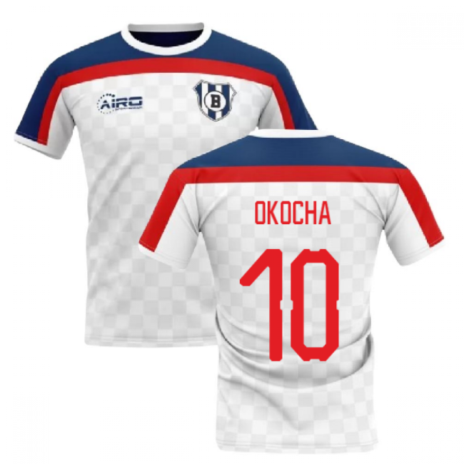 Football Bolton Home Concept Football Shirt Okocha #10 High Perfor...