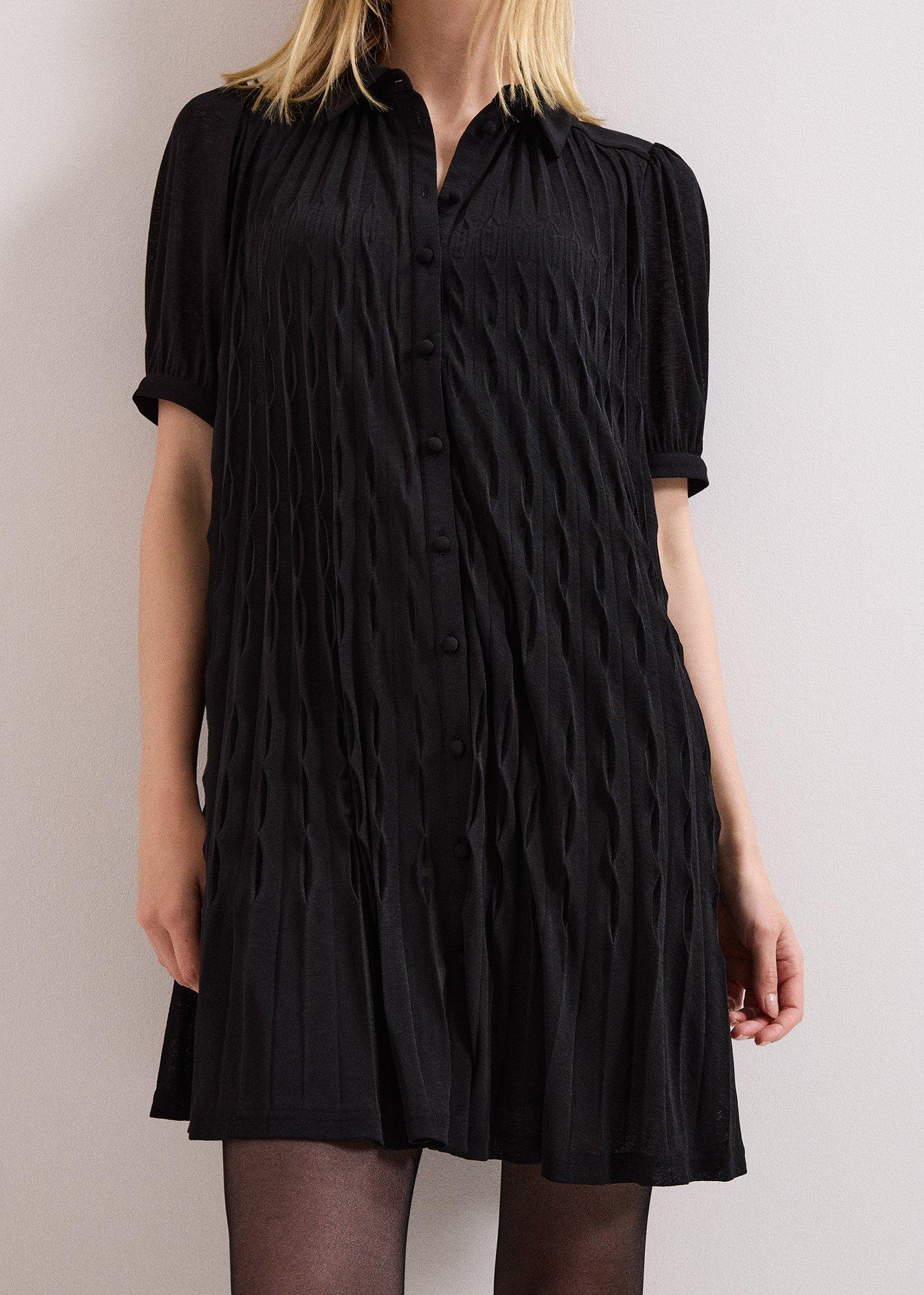 Pleated Swing Dress