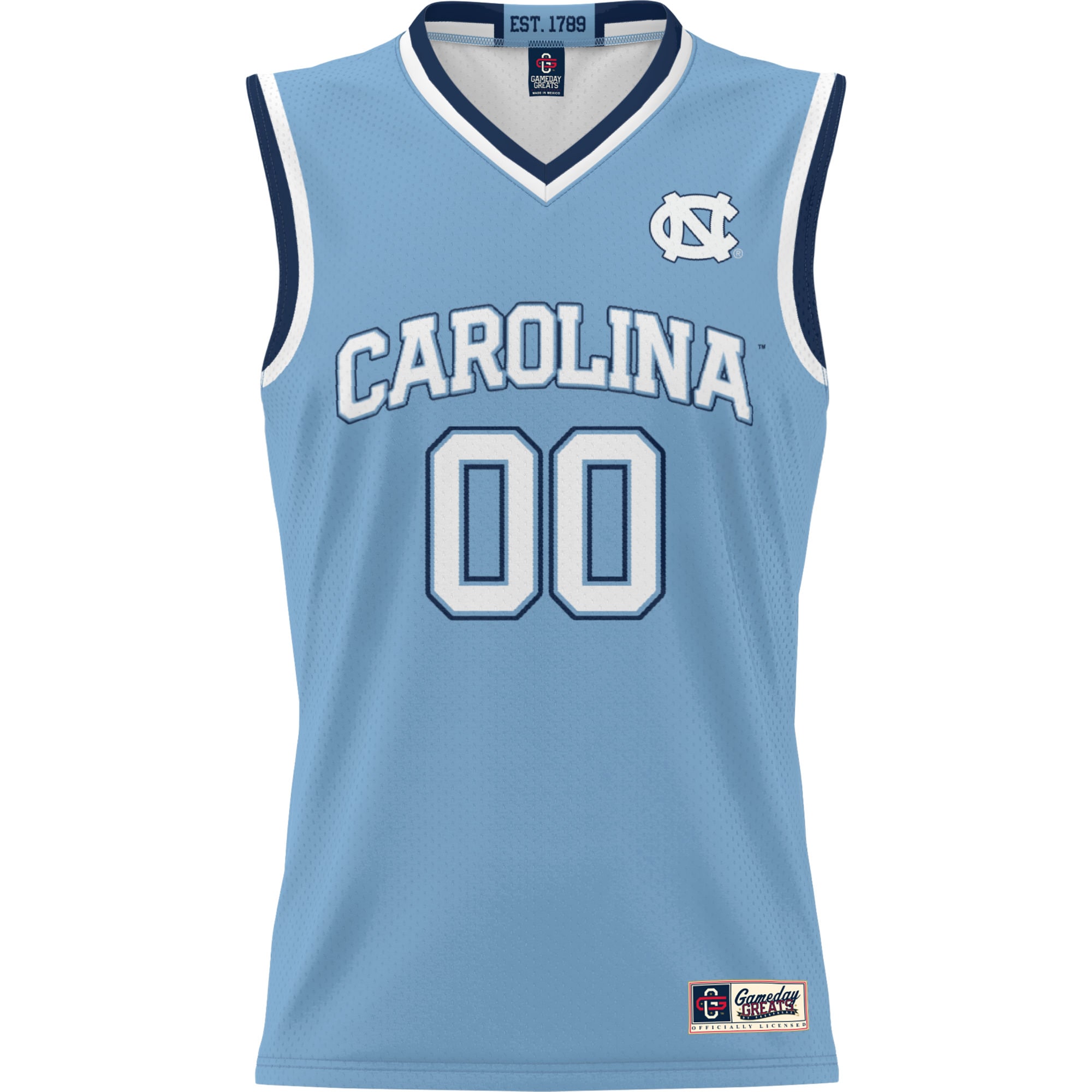 [DDG] North Carolina Tar Heels GameDay Greats Youth NIL Pick-A-Player Lightweight Men's Basketball Jersey - Light Blue
