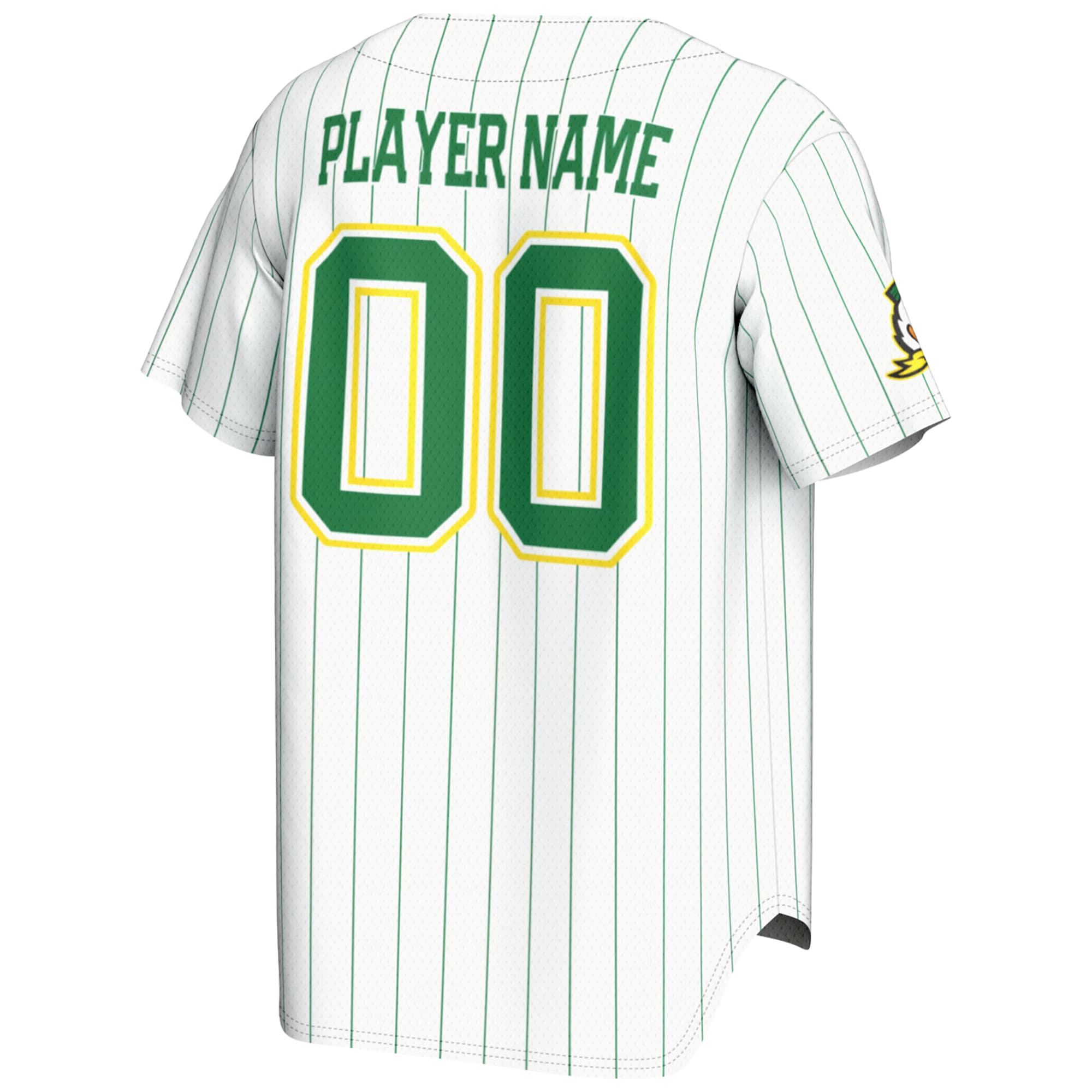 [NJP] Oregon Ducks GameDay Greats Youth NIL Pick-A-Player Lightweight Baseball Jersey - White