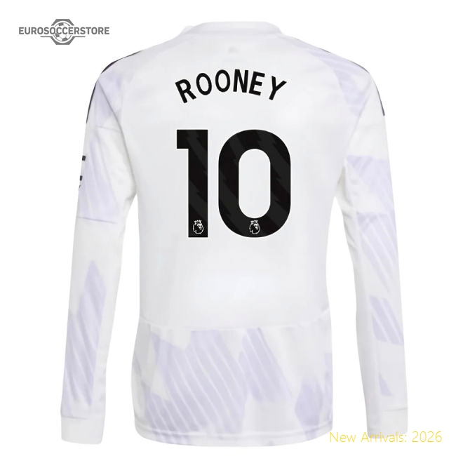 2025-2026 Man Utd Long Sleeve Away Shirt (kids) (rooney 10)