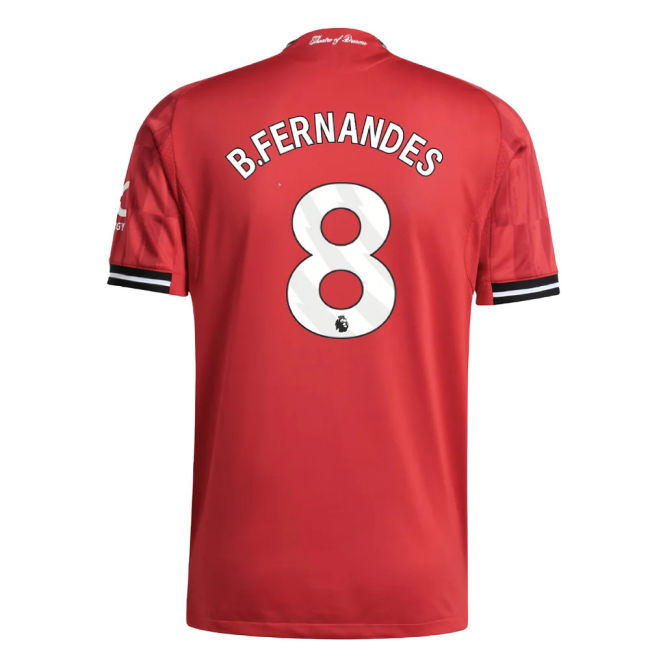 2025-2026 Man Utd Authentic Home Jersey (B.Fernandes 8)
