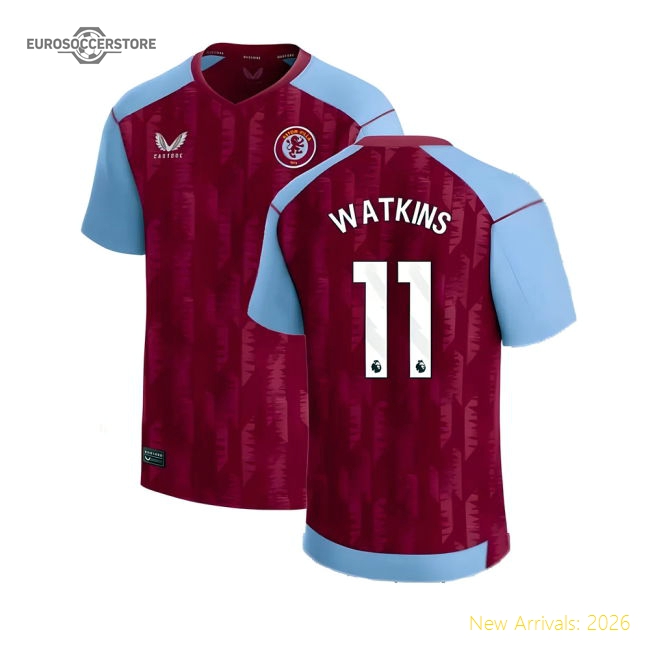 2023-2024 Aston Villa Classic Home Shirt Kids Watkins 11