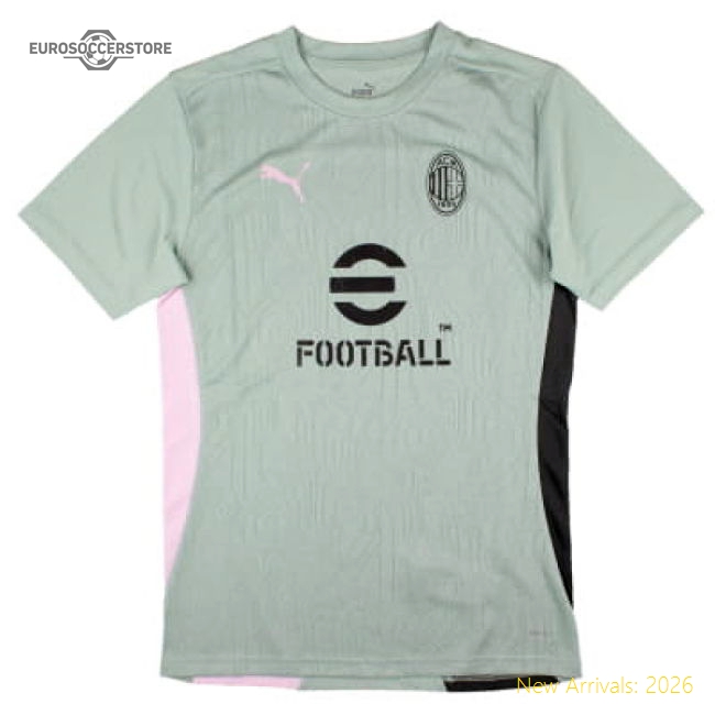 2024-2025 Milan Ac Training Jersey (Green Fog) (Abraham 9)