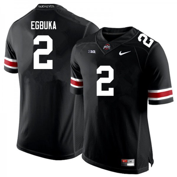 Emeka Egbuka Ohio State Buckeyes #2 Nike Men Black Official Replica