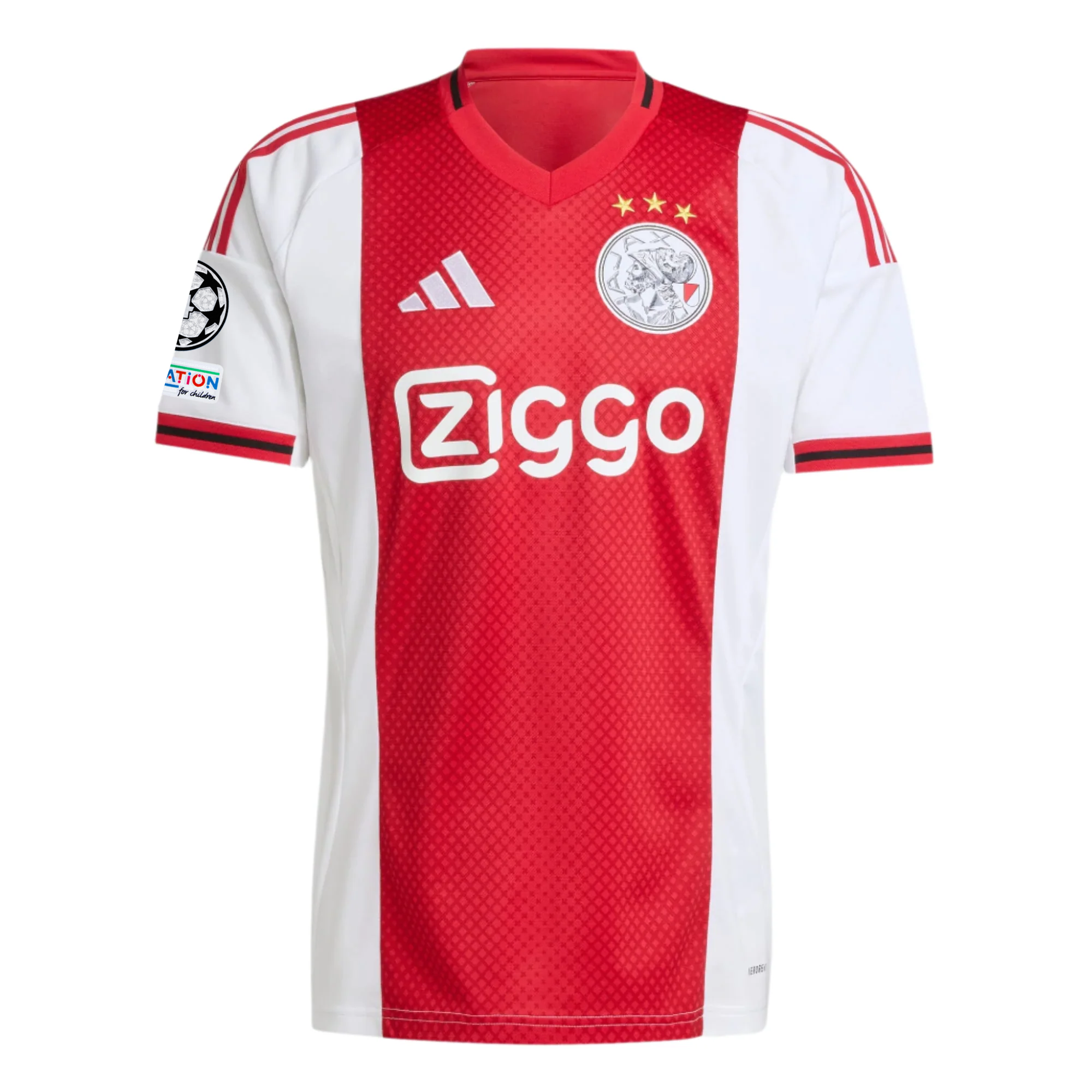 Ajax League Patches 2025-2026 UCL Home Jersey – Authentic Shirt