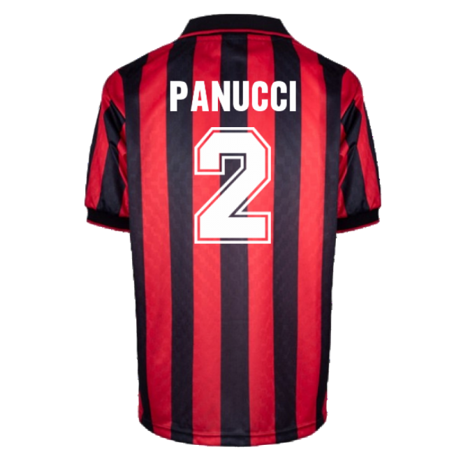 Top-Quality Trending Ac Milan 1996 Home Retro Shirt (Panucci 2)