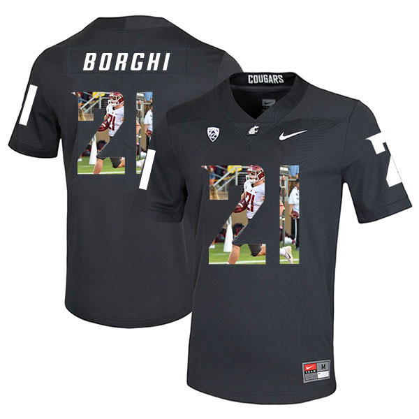 Men's None Black 2024 embroidered Max Borghi #21 premium Jersey