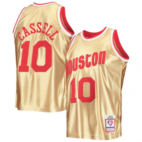Gold Nike Houston Rockets #91 Jersey - Fabric Basketball Jersey