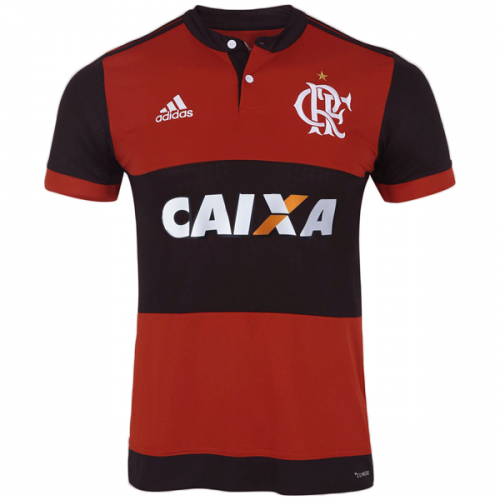 Licensed Breathable FC Flamengo Home 201718 Soccer Jersey Shirt