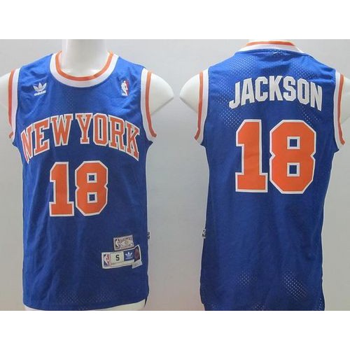 76ers Blue York Knicks #18 Jersey - Affordable Basketball Jersey