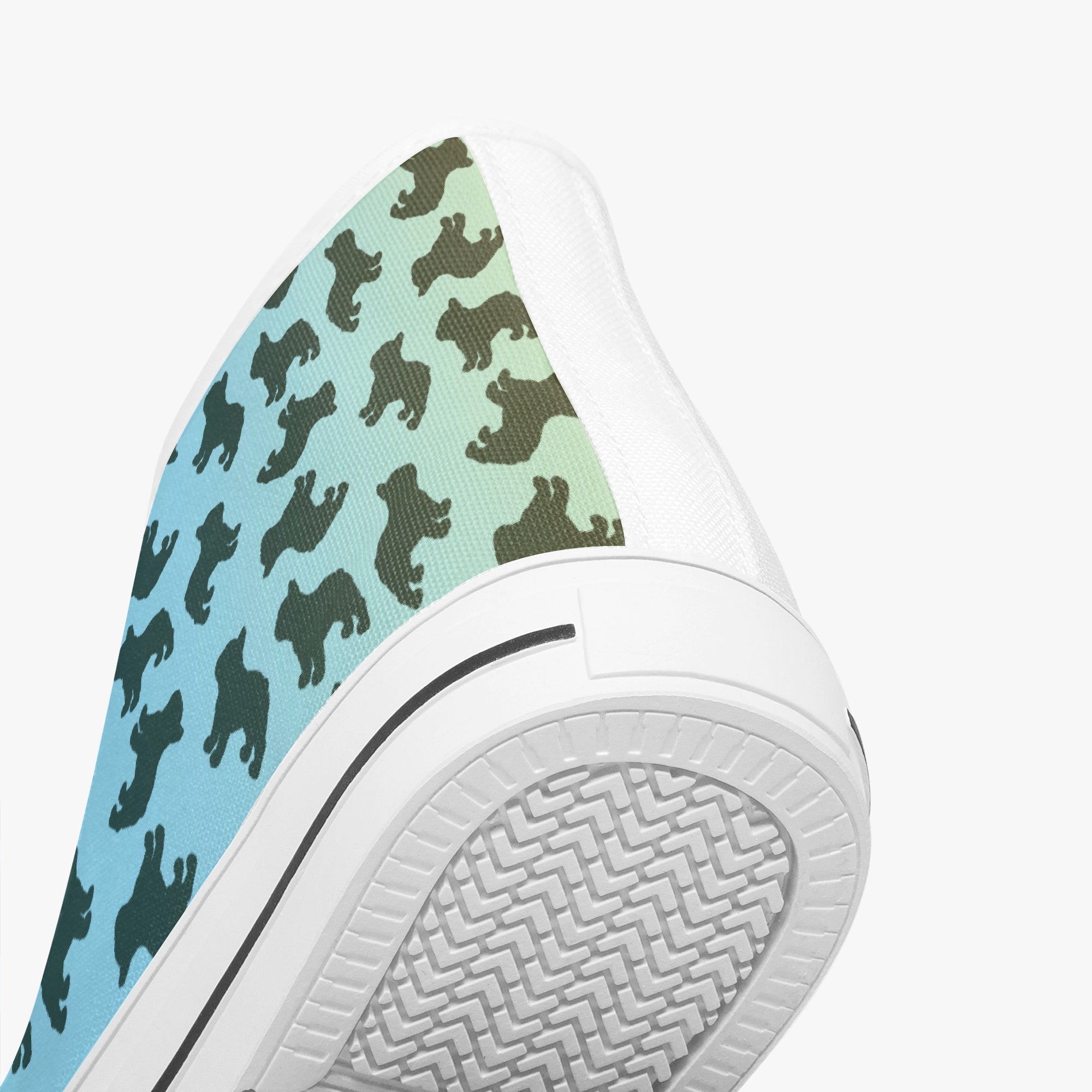 French Bulldog Lover Mookie Classic High Top Canvas Shoes Casual Footwear