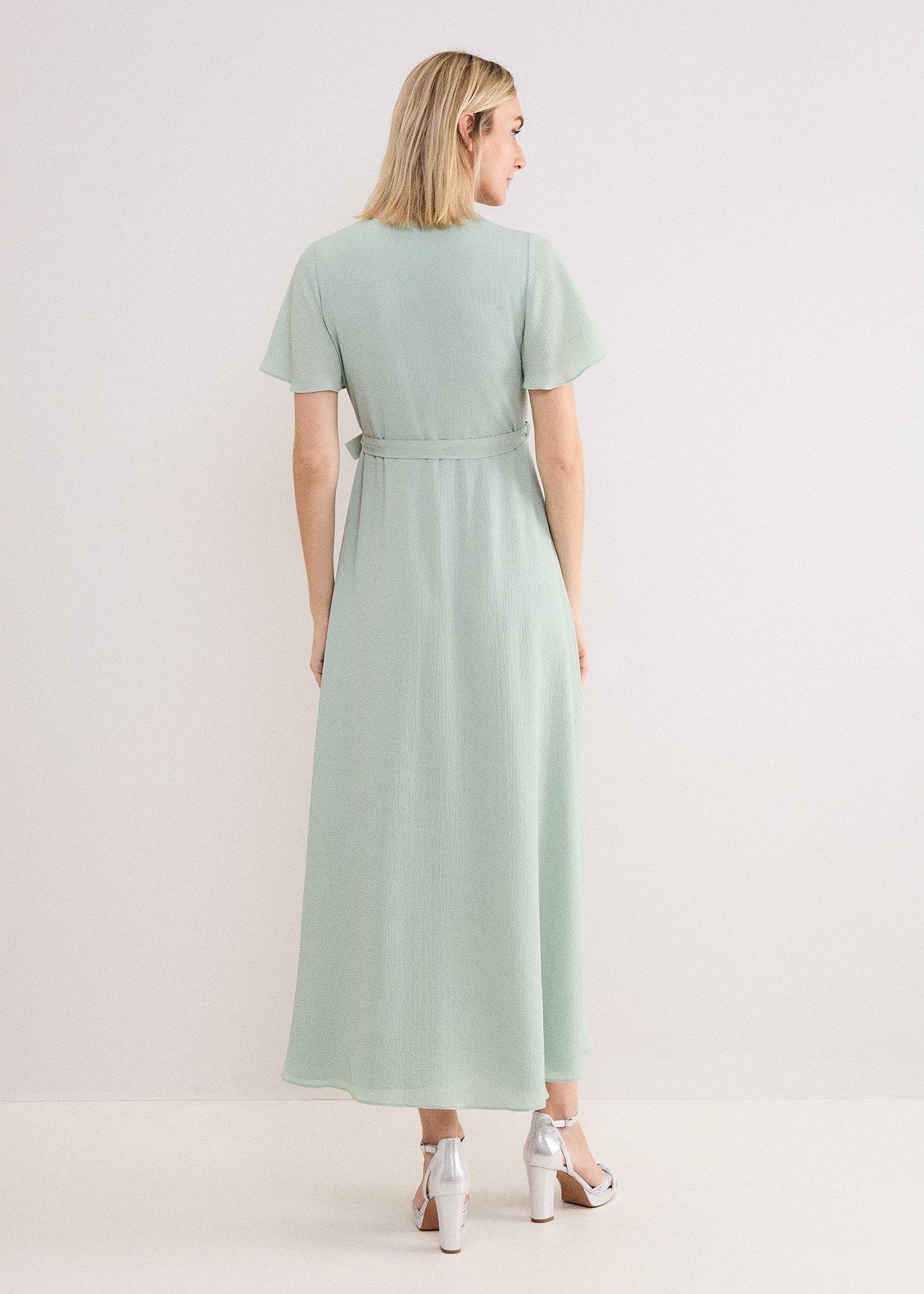 Petite Julissa Textured Wrap Maxi Dress