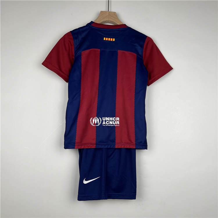Kids Barcelona FC 2324 Home Football Kit ShirtShorts - Official