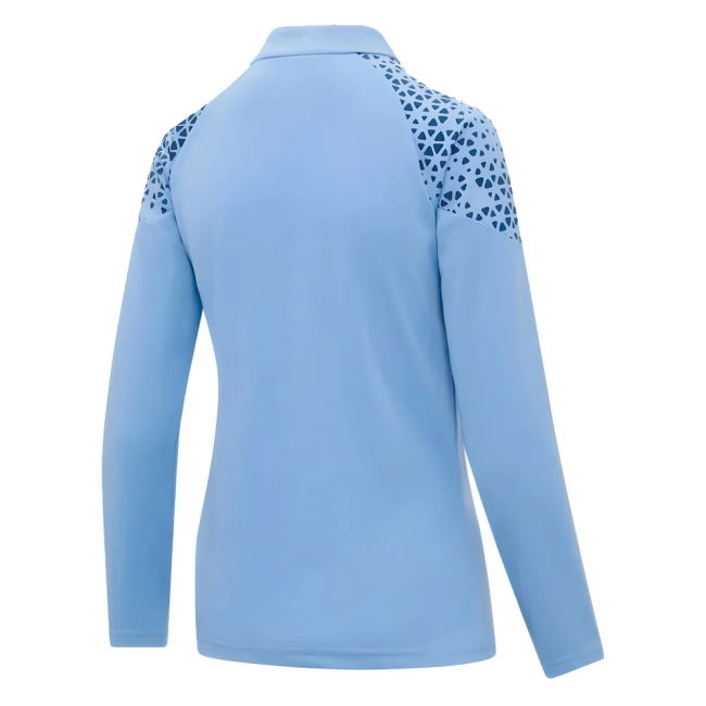 Men's 2023-2024 Man City Training Half Zip Top (Light Blue) - Ladies