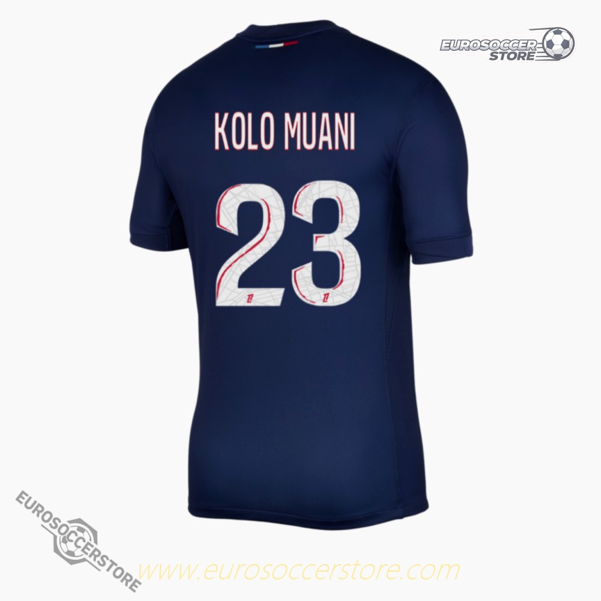 PSG 24-25 Champions League Final Kolo Muani Number 23 Jersey