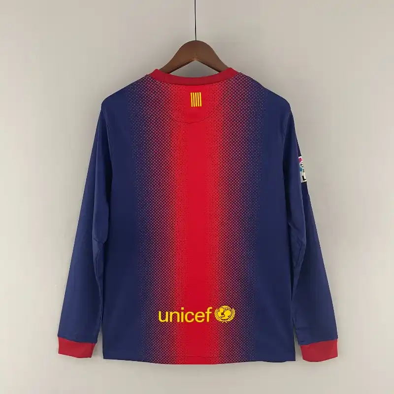 2012-2013 Long Sleeve Barcelona Jersey retro kit