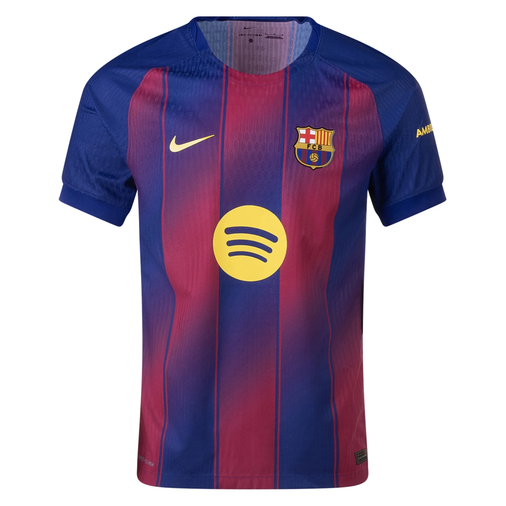 Barcelona Gold) 2025-2026 UCL Home Jersey – Authentic Shirt