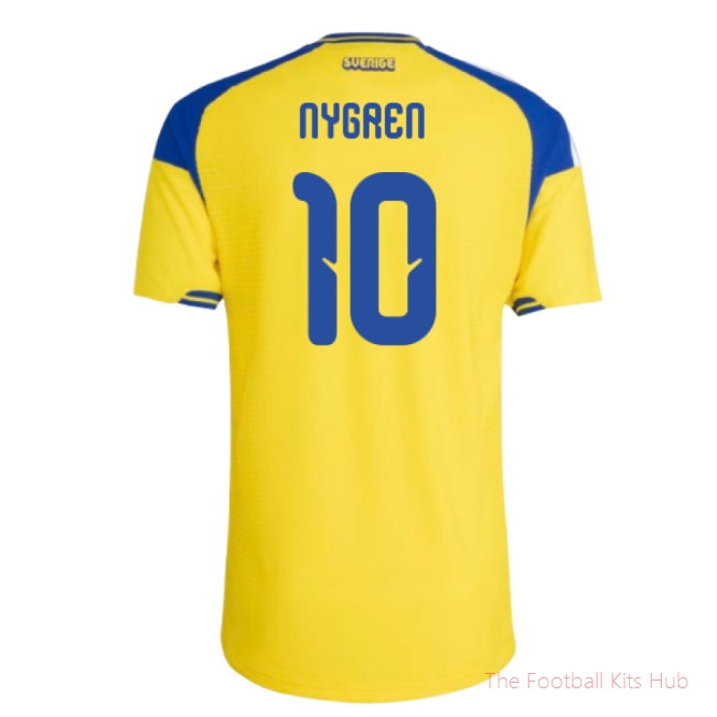 2026-2027 Sweden Authentic Home Shirt (Nygren 10)