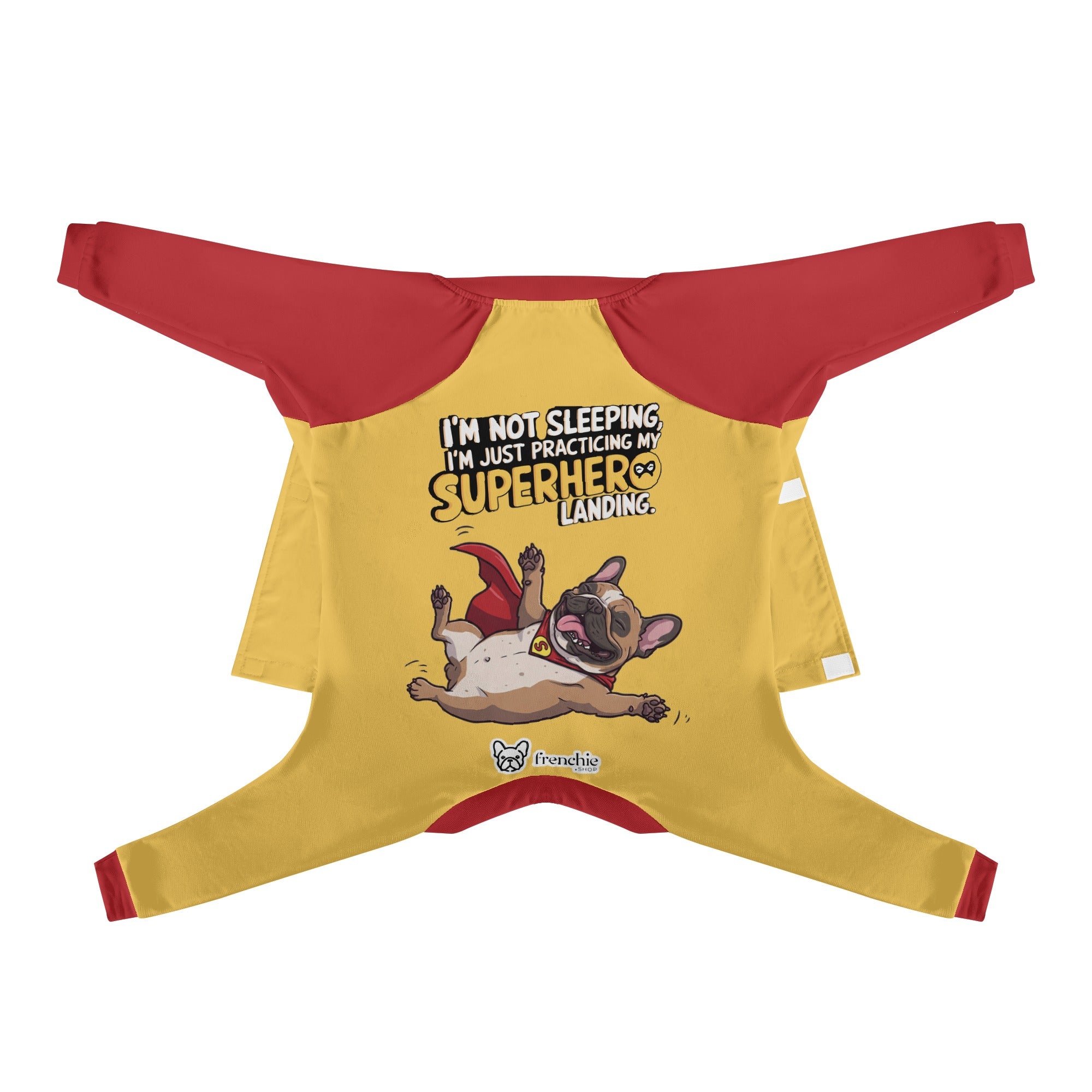 Im not sleeping, Im just practicing my super-hero landing - Frenchie Pajamas – Ultra-Soft, Cozy, & Adorably Stylish
