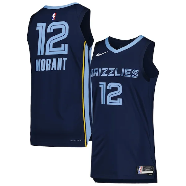 Performance Ja Morant MEM Basketball Jersey - Navy - Licensed Product