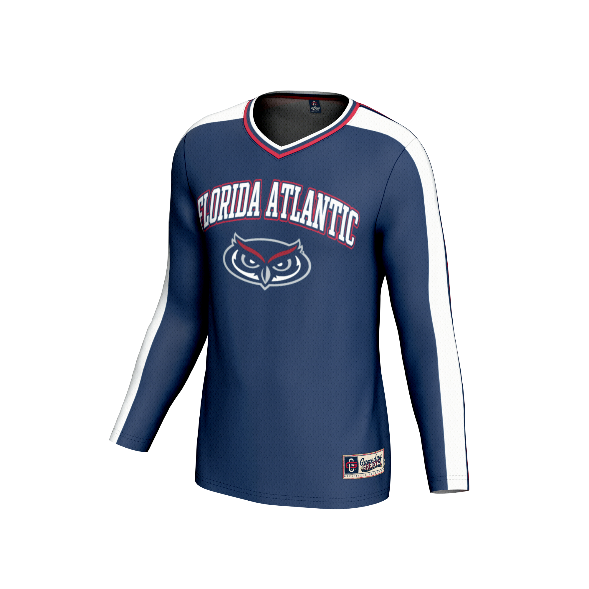 [NJP] Florida Atlantic Owls GameDay Greats Youth Lightweight Collegiate Volleyball Fashion Jersey - Navy