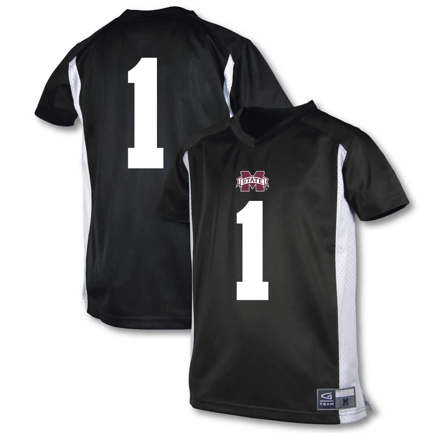#1 Mississippi State Bulldogs Garb Youth Football Jersey - Black