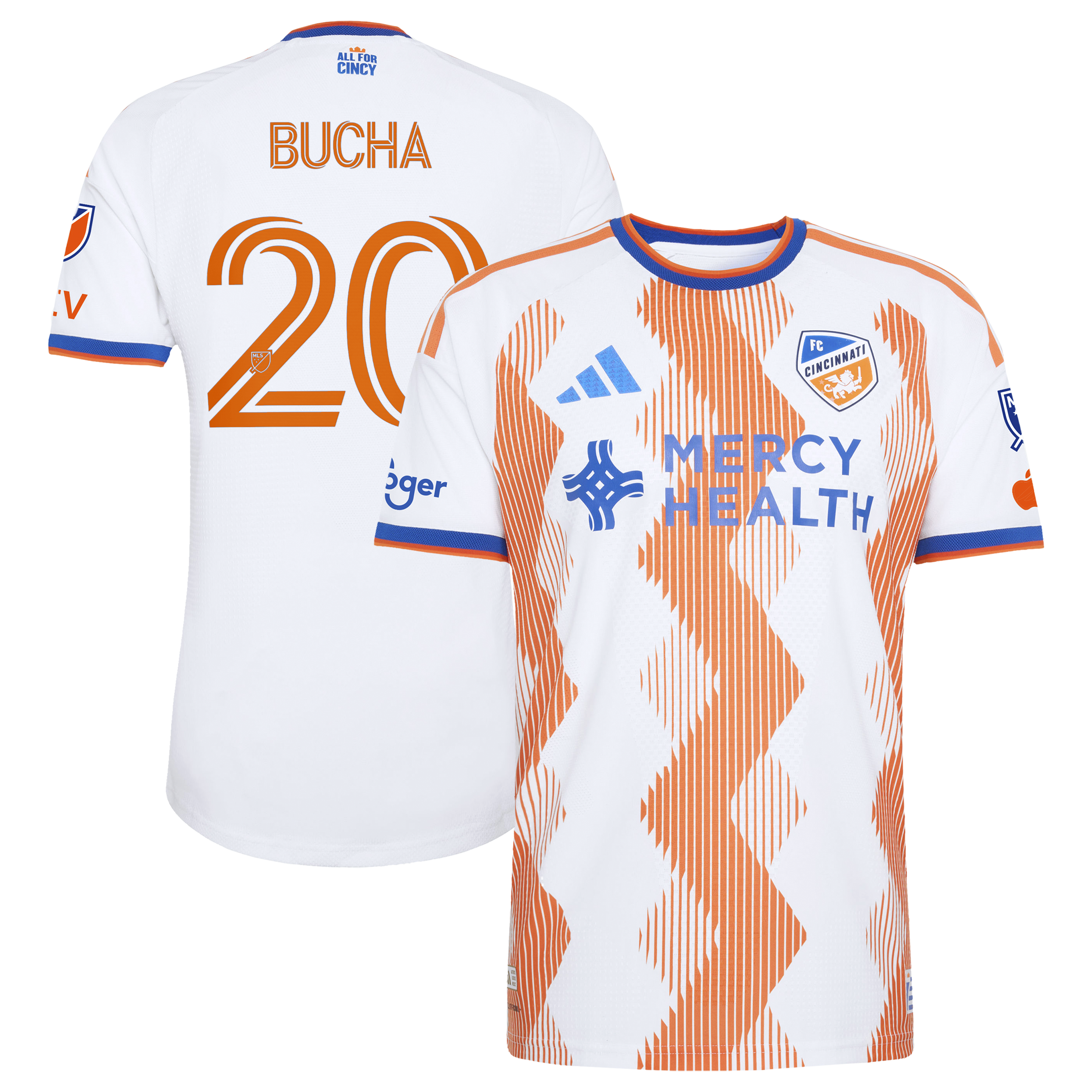 [SJH] Pavel Bucha FC Cincinnati 2026 The Seven Hills Kit On-Field Authentic Patch Jersey - White