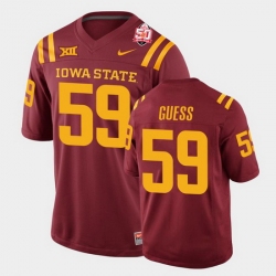Men's None Game 2021 official licensed Connor Guess #59 away jersey