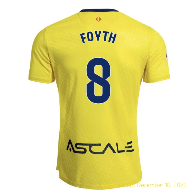 2025-2026 Villarreal High-Quality Home Shirt (Foyth 8) - Best Value