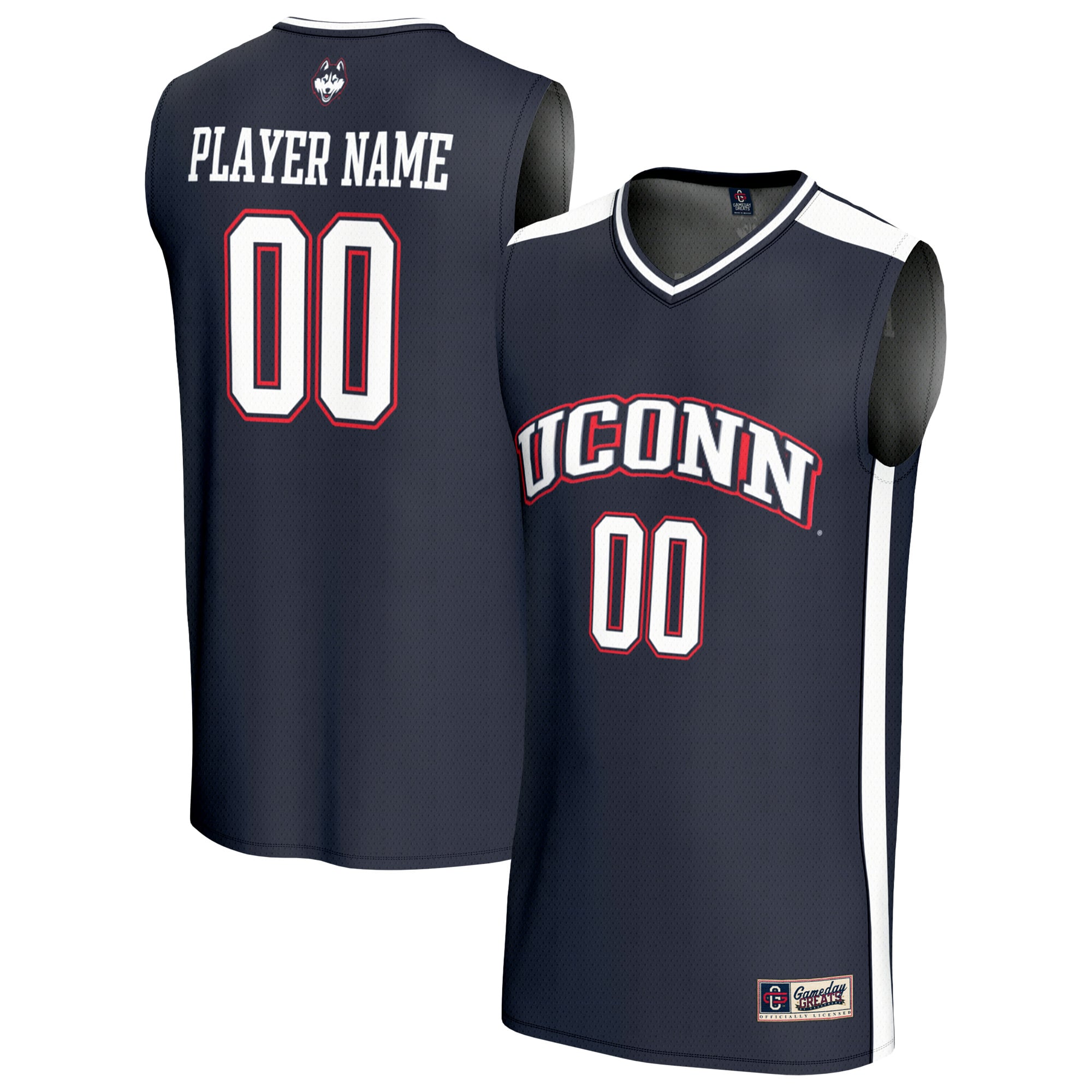 UConn Huskies GameDay Greats Unisex Lightweight Collegiate Men's Basketball NIL Pick-A-Player Fashion Jersey - Navy