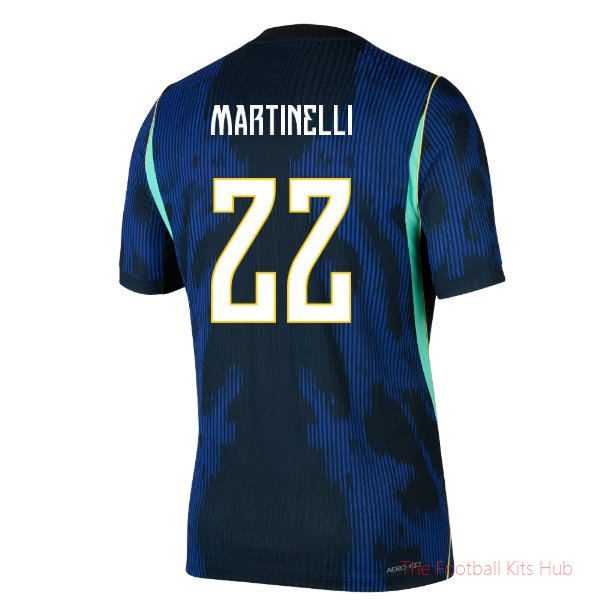 [LK] 2026/27 Brazil Away Jordan Aero-FIT Authentic Shirt (Martinelli 22)