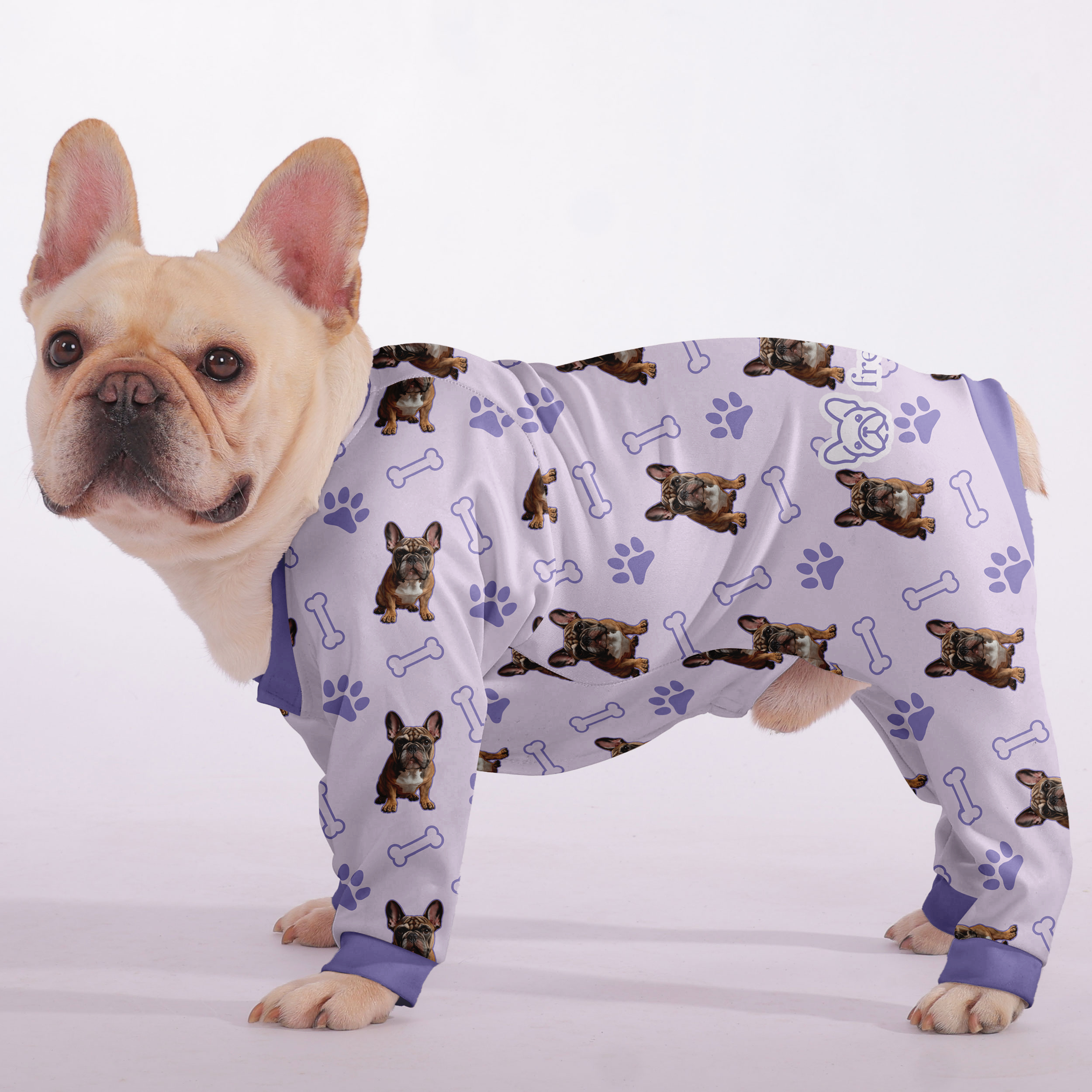 Lifestyle-Driven Willow - Personalized French Bulldog Pajamas With Yo...