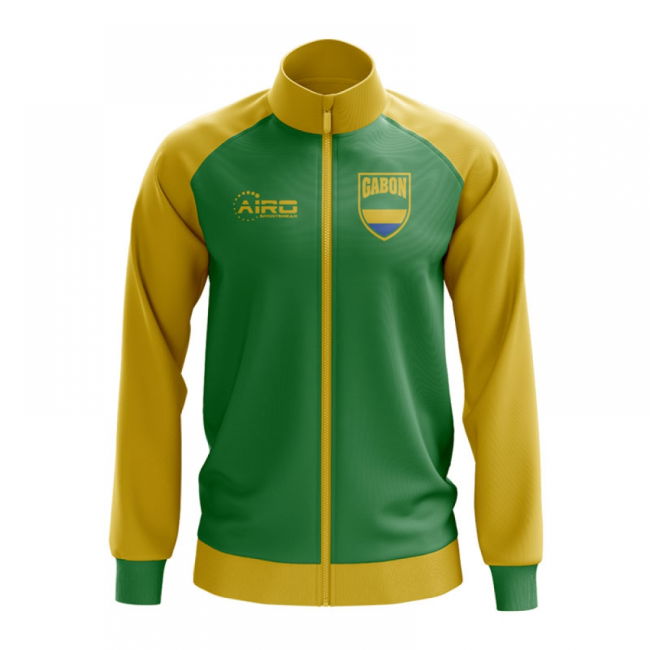 Performance-Driven Gabon Concept Football Track Jacket (Green)