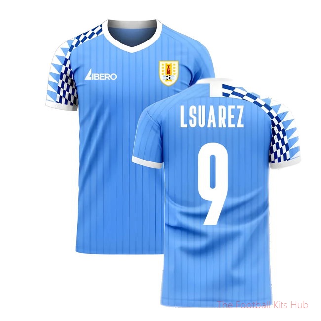 Uruguay 2025-2026 Home Concept Football Kit (Libero) (L SUAREZ 9)